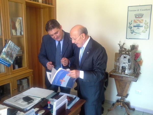 5 agosto 2014, visita a Casalduni presso la Casa Comunale