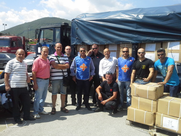 8 agosto 2014, III° Convoglio umanitario del Costantiniano per il Kosovo