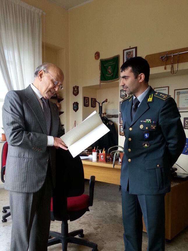 26 febbraio 2015, visita al Gruppo Pronto Impiego Napoli della Guardia di Finanza