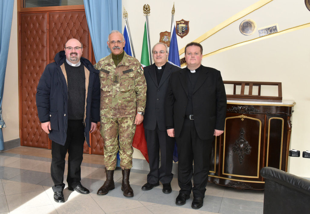 8 marzo 2016, videoconferenza con i Cappellani Militari in Kosovo, Libano e Afghanistan