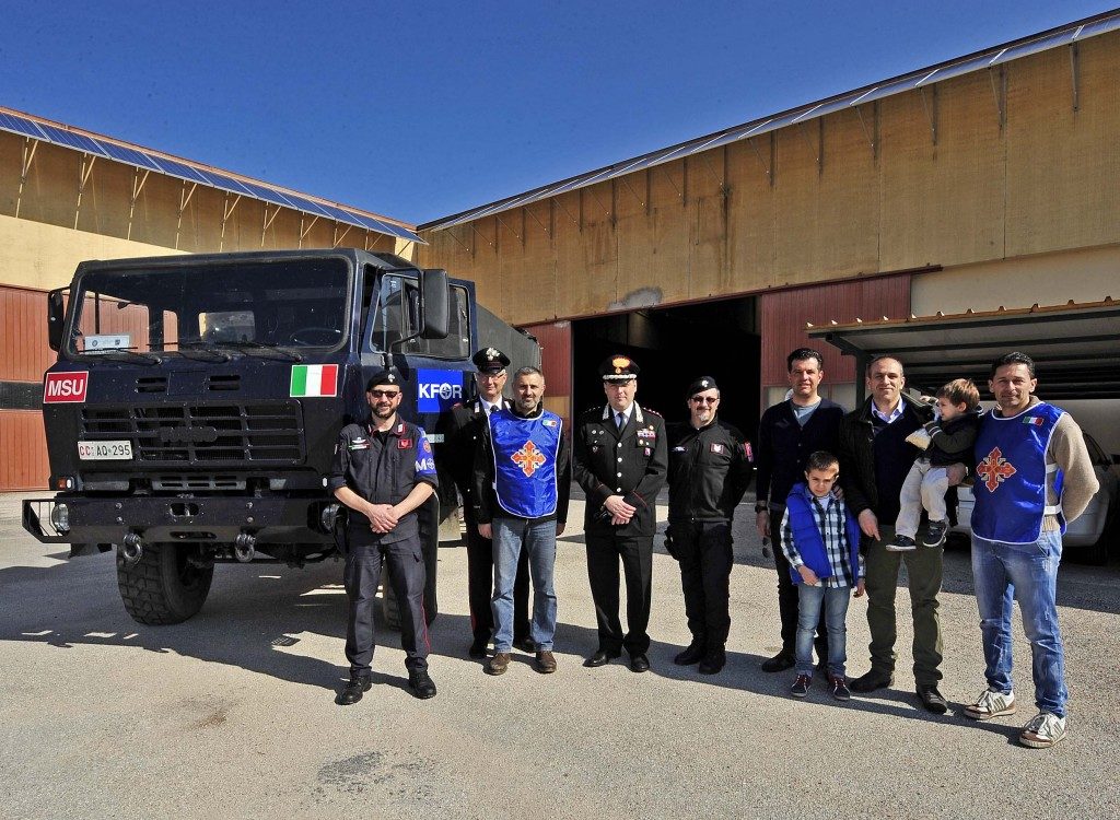 Domenica 30 marzo 2014: Missione Umanitaria Pro Kosovo, partito il primo convoglio di aiuti umanitari