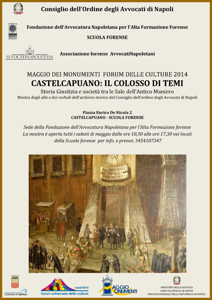 Mostra “CASTELCAPUANO: IL COLOSSO DI TEMI” per Maggio dei Monumenti e Forum delle Culture 2014