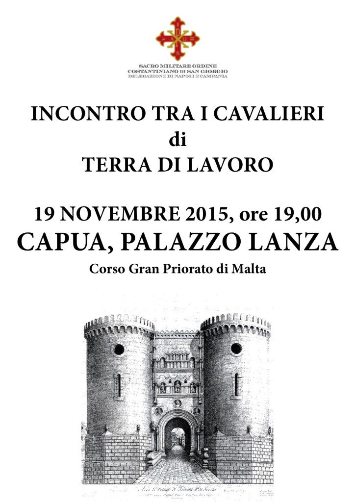 19 novembre, incontro tra i Cavalieri di Terra di Lavoro a Capua