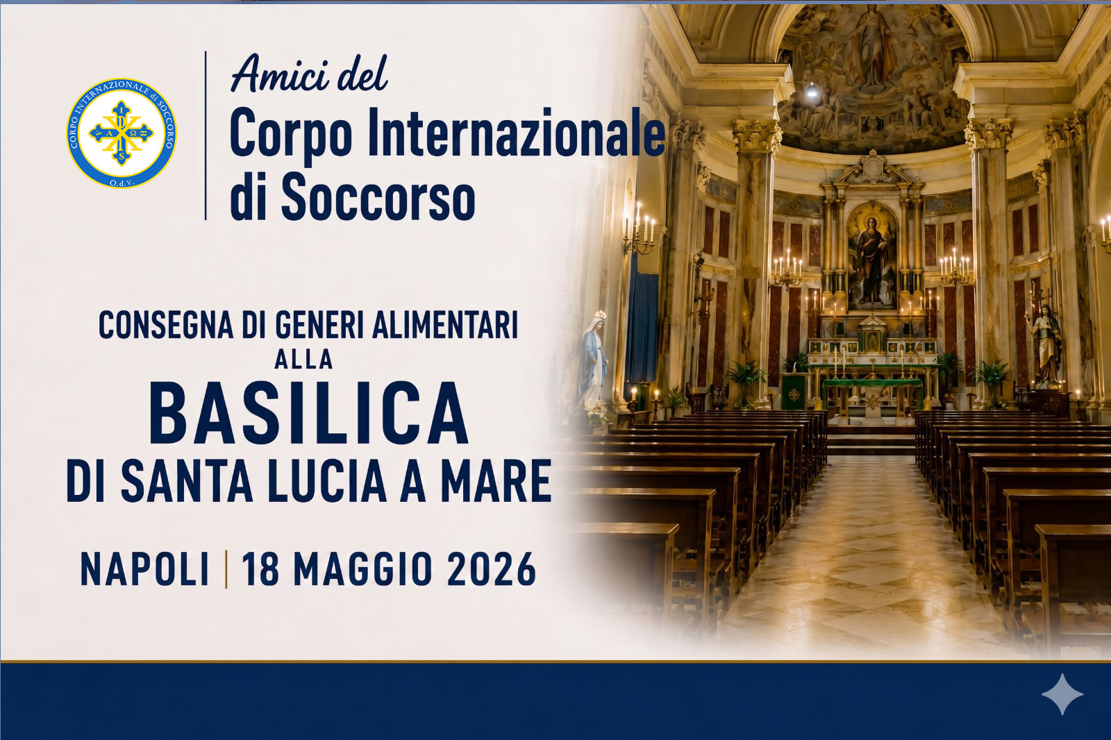 Napoli, il volto concreto della solidarietà alla Basilica di Santa Lucia a Mare